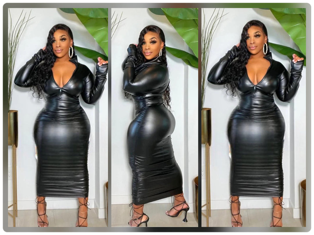 alexandria faux leather dress Alexandria Faux Leather Dress by A.L.C