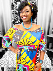 Graphic Maxi Dress Dazzled By B