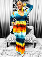 Load image into Gallery viewer, Horizon Fall Blue Dress Dazzled By B
