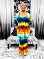Load image into Gallery viewer, Horizon Fall Blue Dress Dazzled By B
