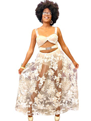 Lacey Racey Dress - White Dazzled By B