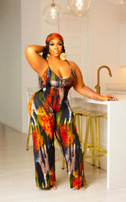 Painted On Jumpsuit Dazzled By B