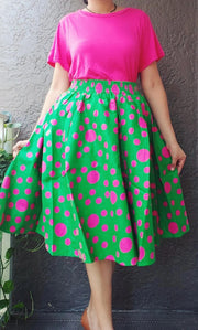 Green Polka Dot Skirt Dazzled By B