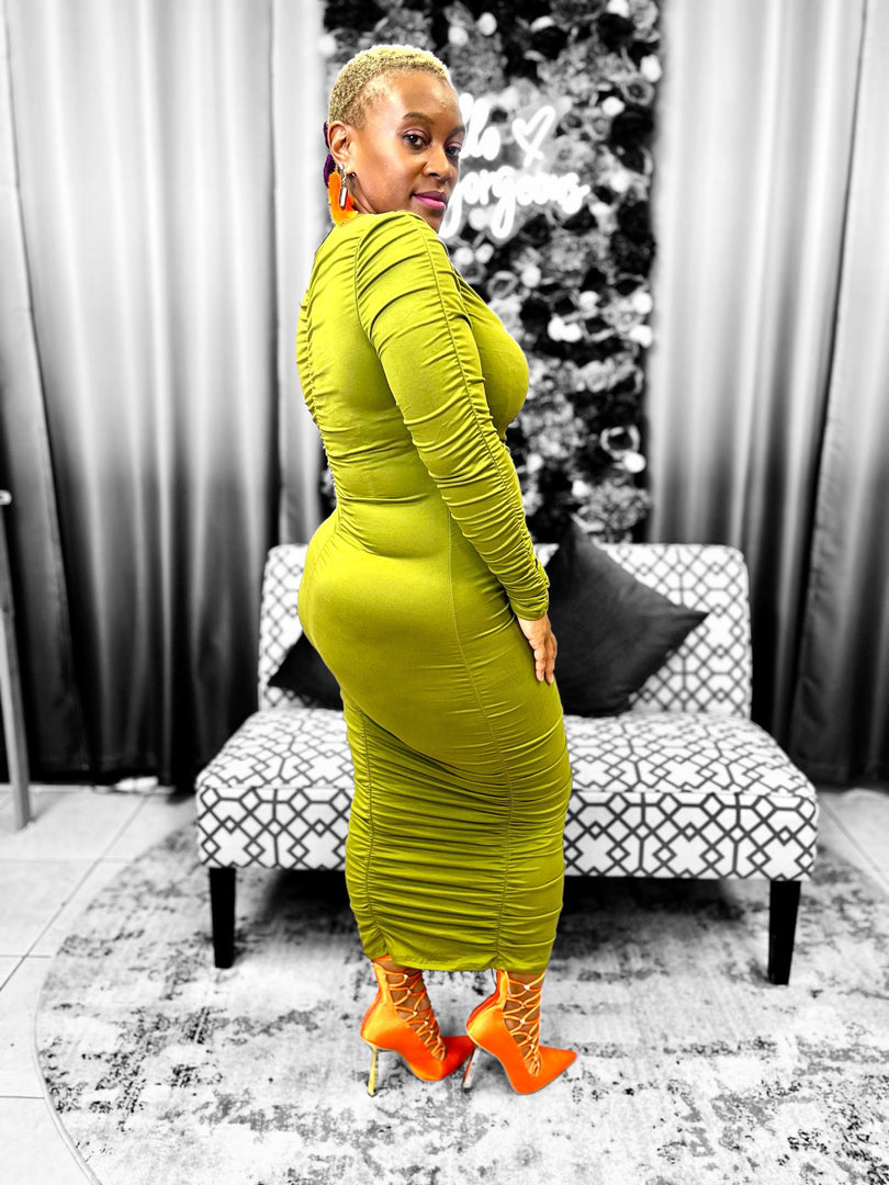 Ruched Dress | Midi Dress | Body Cob Dress | Fall Color Dress Ruched Dress | Midi Dress | Body Cob Dress | Fall Color Dress