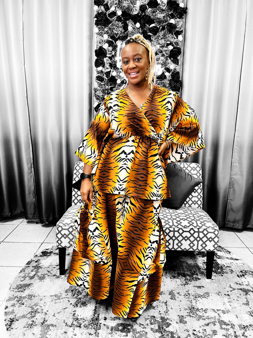 The Leopard Print Pant Set Dazzled By B