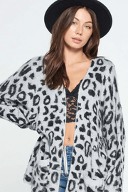 Animal Print Cardigan Dazzled By B