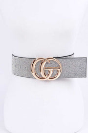 Stone Pave Logo Belt - Clear Dazzled By B