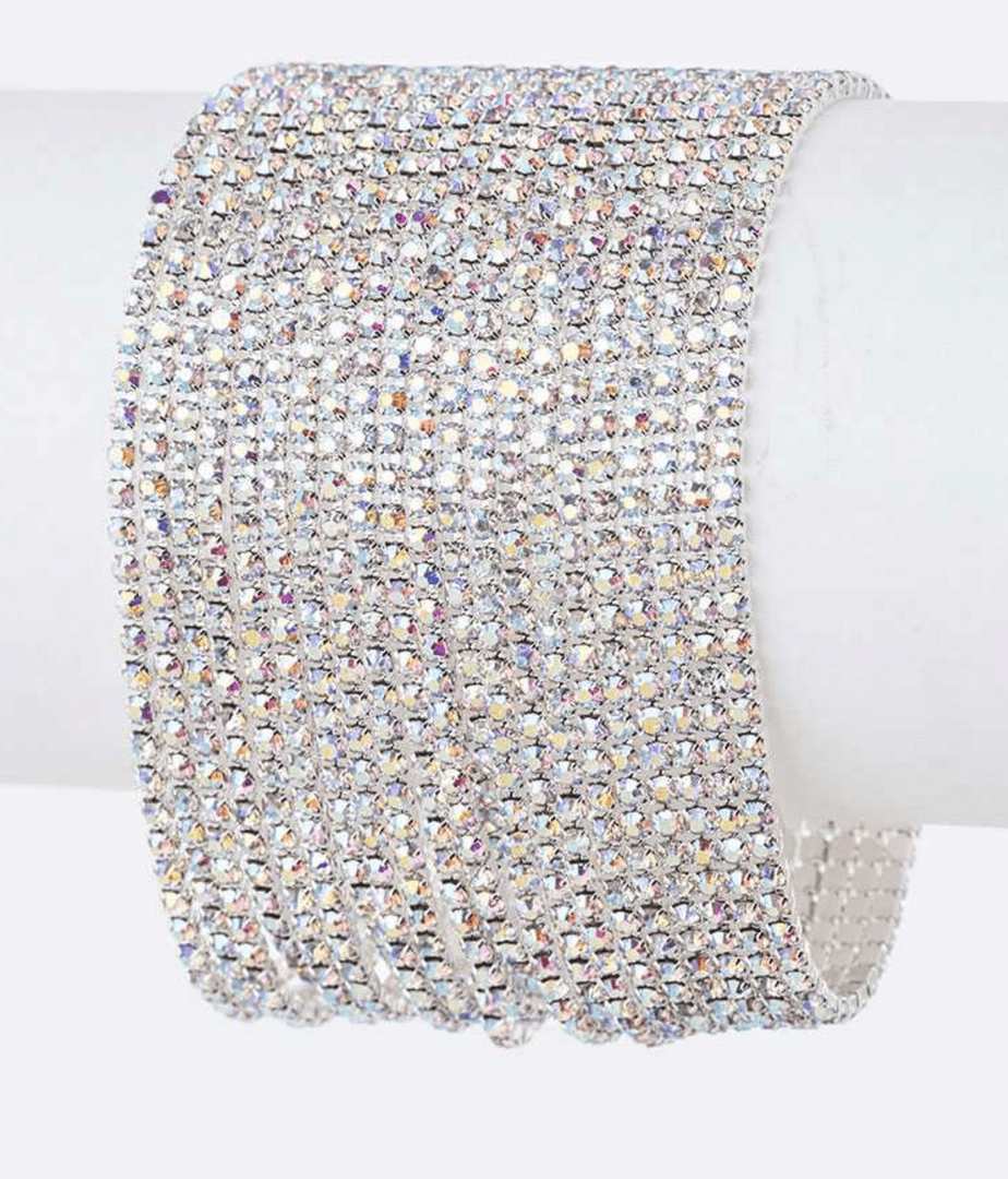 Layered Rhinestone Bracelet - Multiple Colors available Dazzled By B