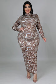 Chocolate Swirl Dress Dazzled By B