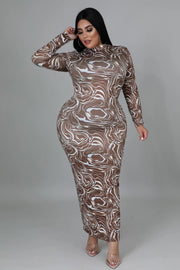Chocolate Swirl Dress Dazzled By B