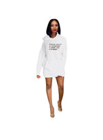 Load image into Gallery viewer, T-Shirt Dress with Hoodie - Multiple Colors Dazzled By B
