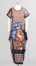 Load image into Gallery viewer, Print Maxi Dress Dazzled By B
