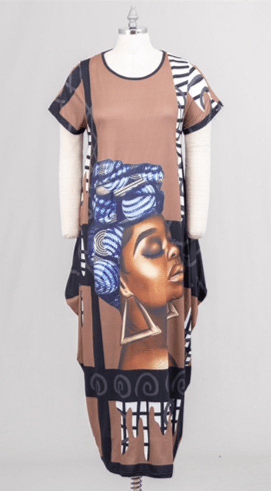 Print Maxi Dress Dazzled By B