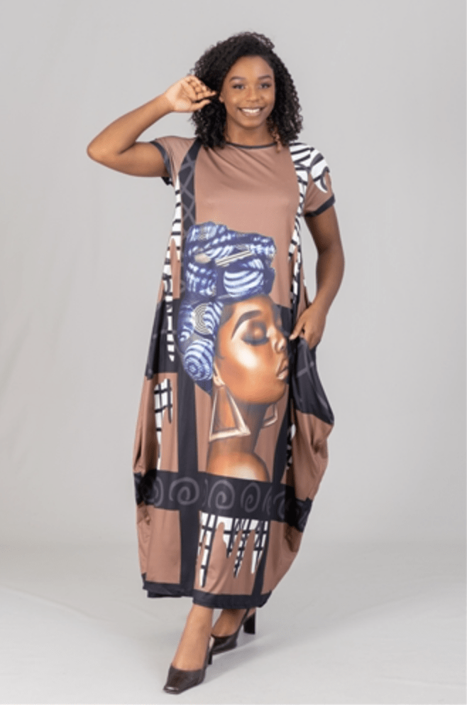 Print Maxi Dress Dazzled By B