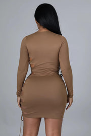 Secure the Bag Dress Mocha Dazzled By B