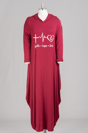 Faith Hope Love Hoodie Dress - Multiple Color Dress Dazzled By B