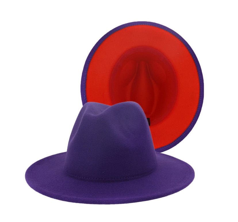Purple/Red Fedora Dazzled By B