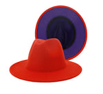 Load image into Gallery viewer, Red/Purple Fedora Dazzled By B
