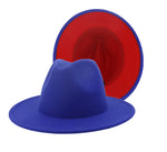 Load image into Gallery viewer, Royal Blue/Red Fedora Dazzled By B
