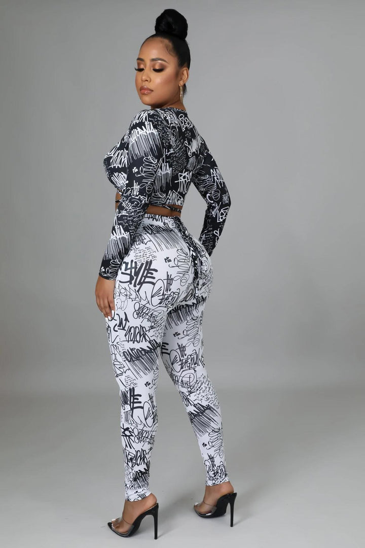 Graffiti Legging Set Dazzled By B