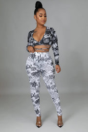Graffiti Legging Set Dazzled By B