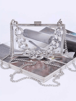 Load image into Gallery viewer, Clear Box Clutch - Multiple Colors Available Dazzled By B
