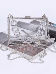 Clear Box Clutch - Multiple Colors Available Dazzled By B