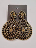 Load image into Gallery viewer, Black &amp; Gold Earrings Dazzled By B
