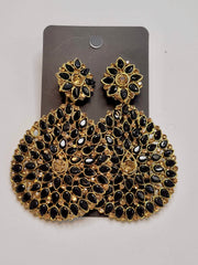 Black & Gold Earrings Dazzled By B