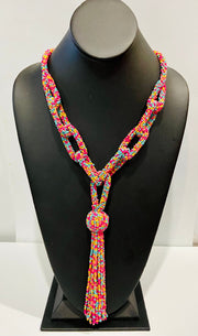 The Knotted Seed Bead Necklace - Multiple Colors Available Dazzled By B