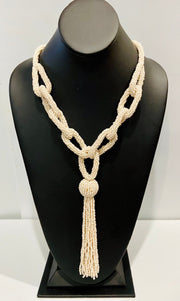 The Knotted Seed Bead Necklace - Multiple Colors Available Dazzled By B