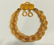 The Braided Necklace - Gold Dazzled By B