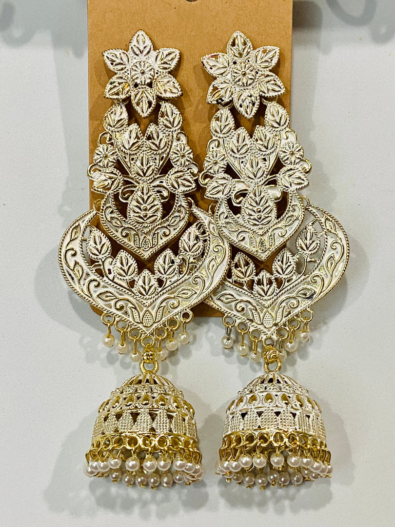 The Kamya Earrings - White Dazzled By B