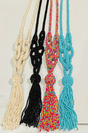 The Knotted Seed Bead Necklace - Multiple Colors Available Dazzled By B