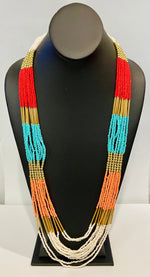 Load image into Gallery viewer, The Multi Orange Color Necklace Dazzled By B
