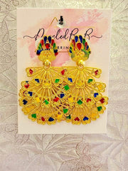The Parul Earrings - Multi Color Dazzled By B