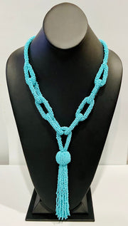 The Knotted Seed Bead Necklace - Multiple Colors Available Dazzled By B