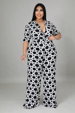 Load image into Gallery viewer, Chic Me Black &amp; White Jumpsuit Dazzled By B
