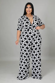 Chic Me Black & White Jumpsuit Dazzled By B