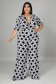 Chic Me Black & White Jumpsuit Dazzled By B