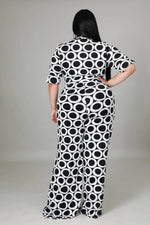 Load image into Gallery viewer, Chic Me Black &amp; White Jumpsuit Dazzled By B
