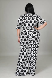 Chic Me Black & White Jumpsuit Dazzled By B