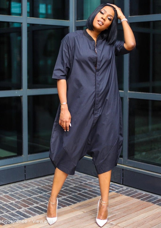 Black on Black Jumpsuit Dazzled By B
