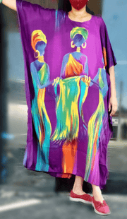 Hand Painted Kaftan Dress - Multiple Colors Available Dazzled By B