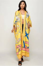 Yellow Kimono/ Duster Dazzled By B