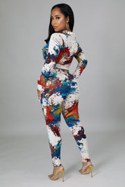 Color Splash Legging Set Dazzled By B