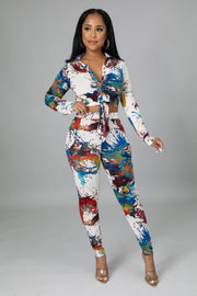 Color Splash Legging Set Dazzled By B