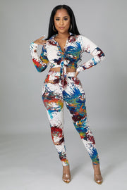 Color Splash Legging Set Dazzled By B