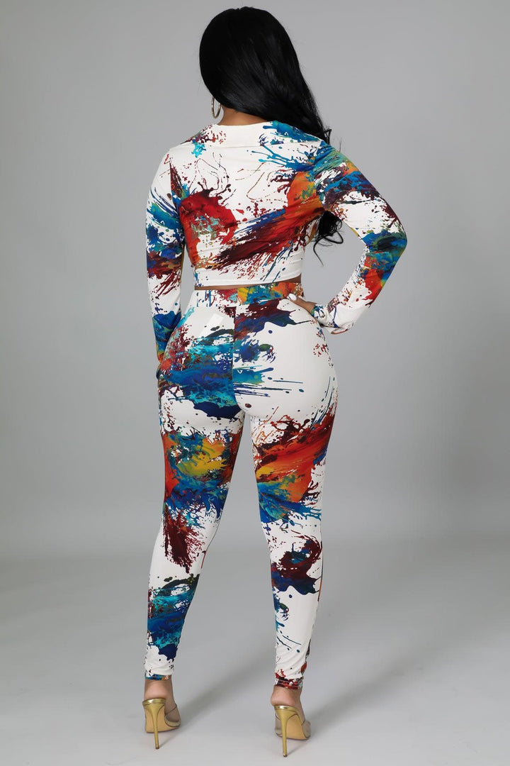 Color Splash Legging Set Dazzled By B