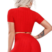 TikTok Long Legging & Crop Top Set Dazzled By B